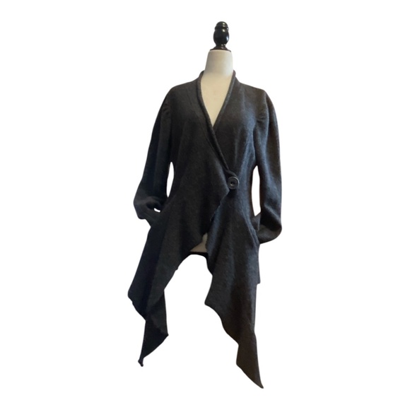 Linea Domani 100% wool cardigan. Sz.M - Picture 8 of 15